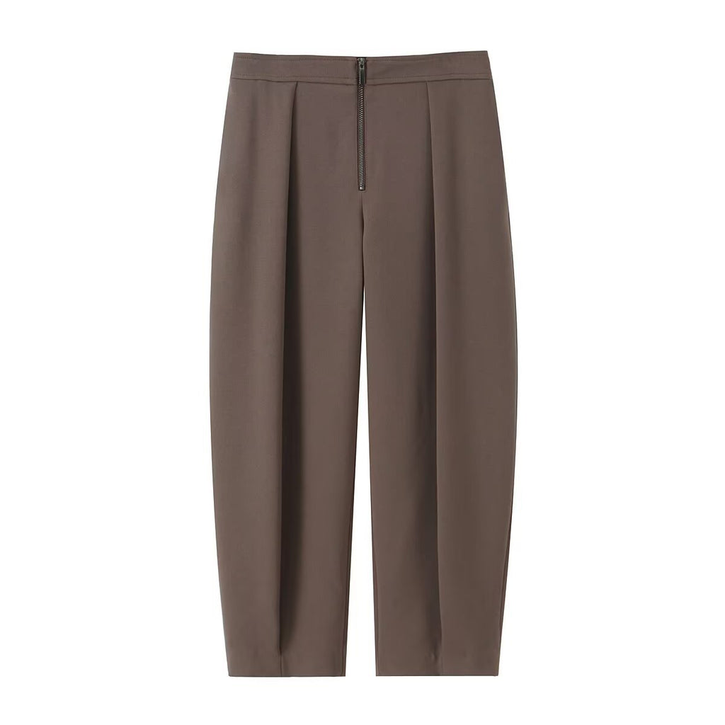 Double breasted suit jacket+leg cinching pants