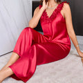 Women's suspender pants set
