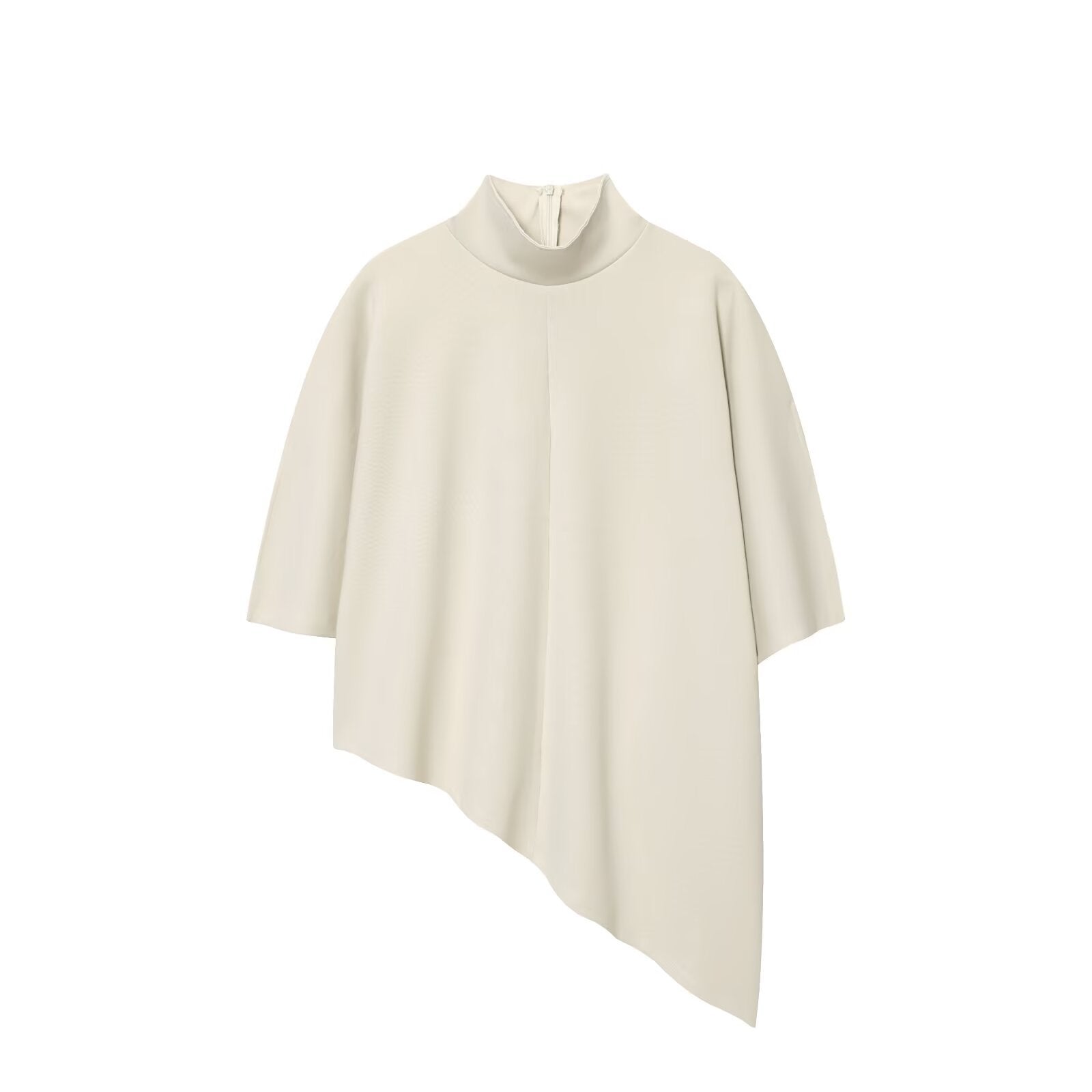 Asymmetric top+straight leg pants women's clothing