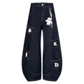 Doll pendant jeans loose wide leg pants