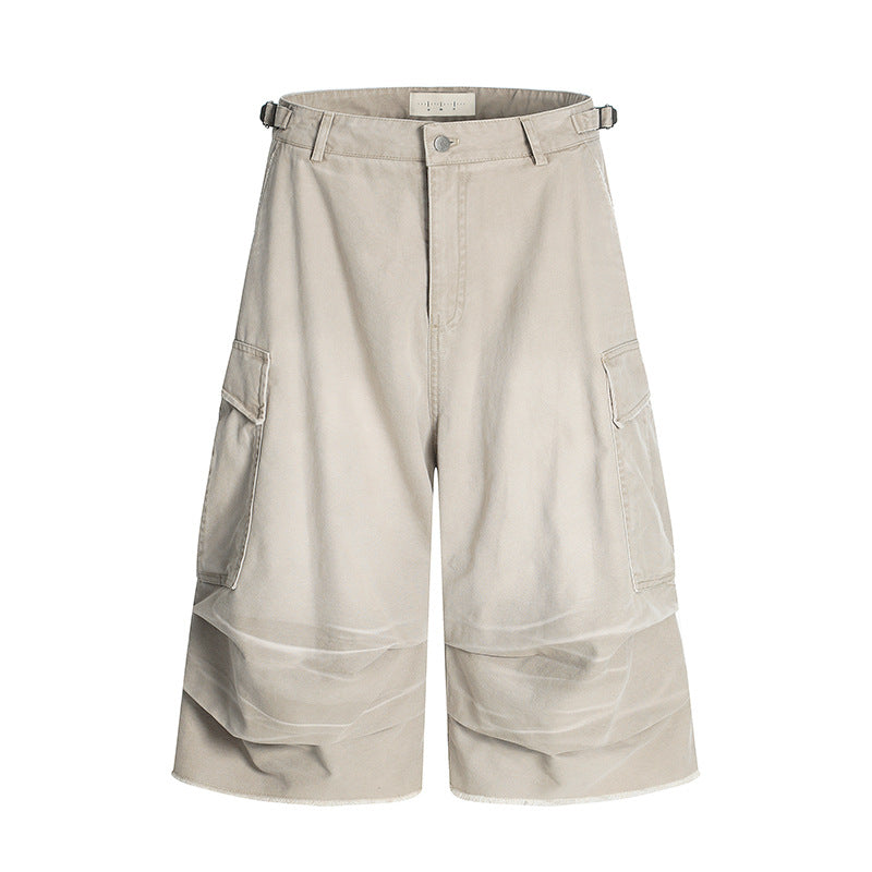 Wrinkled seven quarter jeans