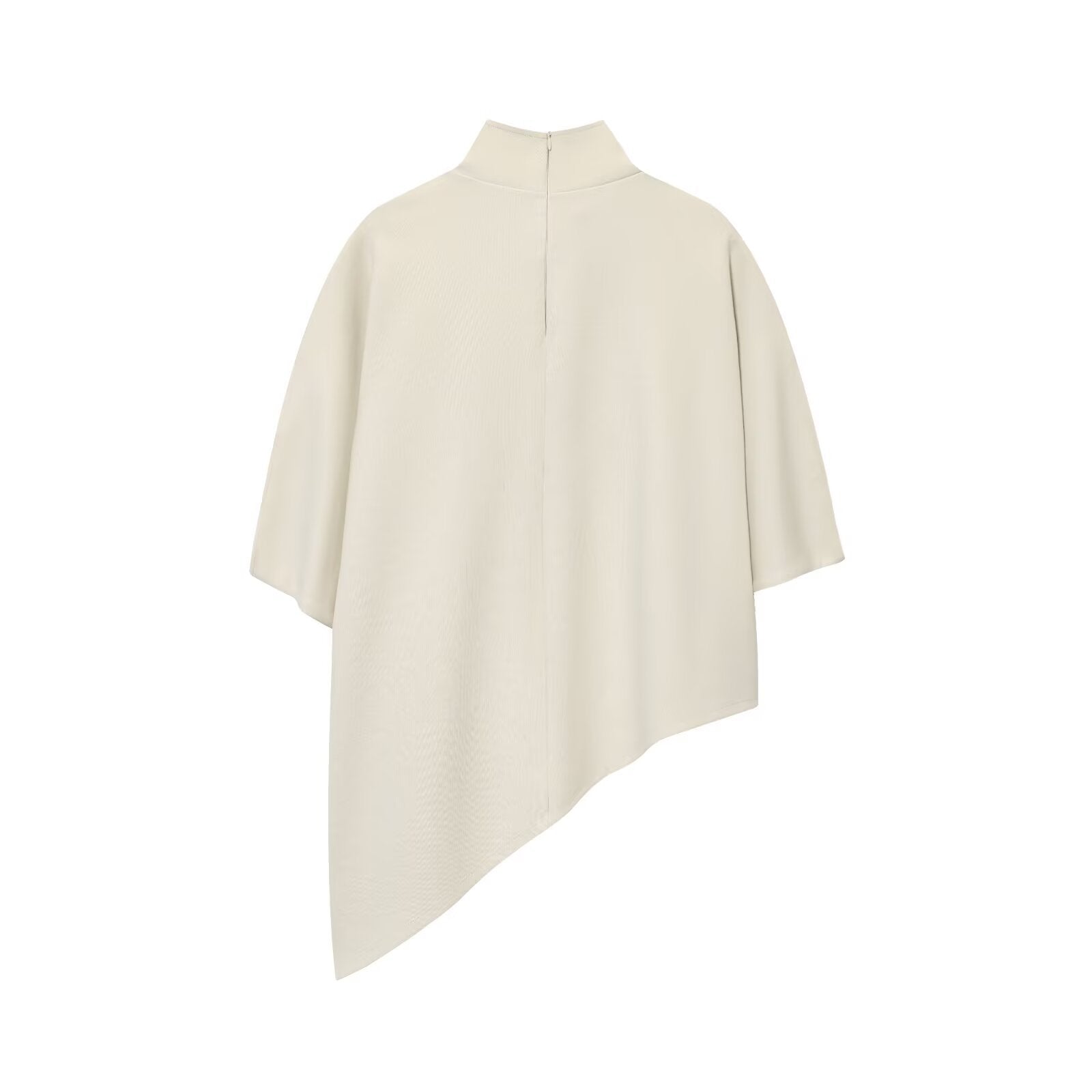 Asymmetric top+straight leg pants women's clothing