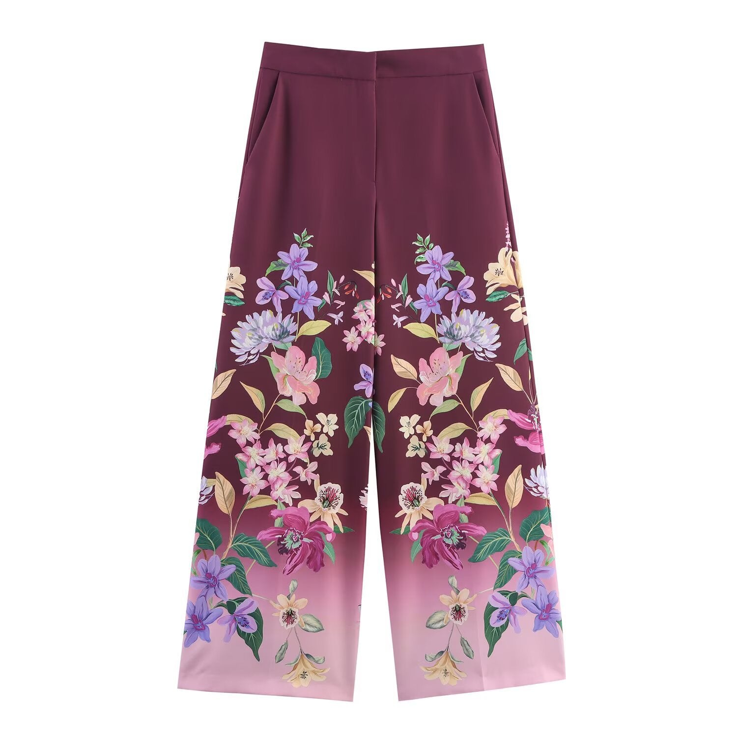 Floral printed loose pants