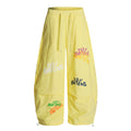 Long pants printed straight leg casual pants