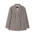 Double-Breasted Casual Women's Suit Pants