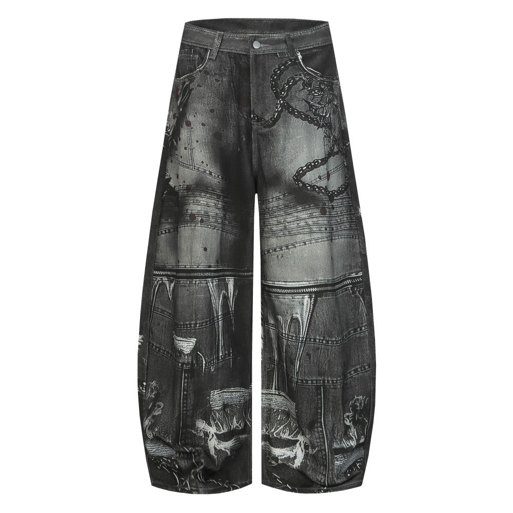 Loose wide leg pants