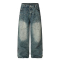 Whitewashed denim jeans