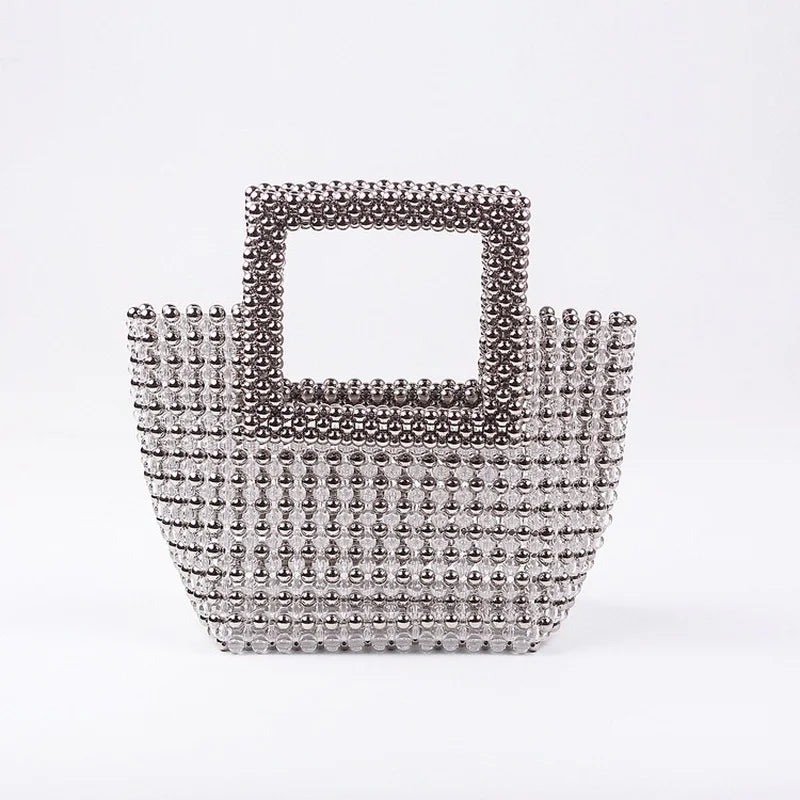Women Summer Fashion Top-handle Ladies Party Dinner Evening Handmade Exquisite Purses and Handbags
