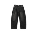Loose Fit Washed Straight Leg Wide Leg Jeans for Men