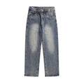 Leopard Print  Straight Leg Washed Casual Pants