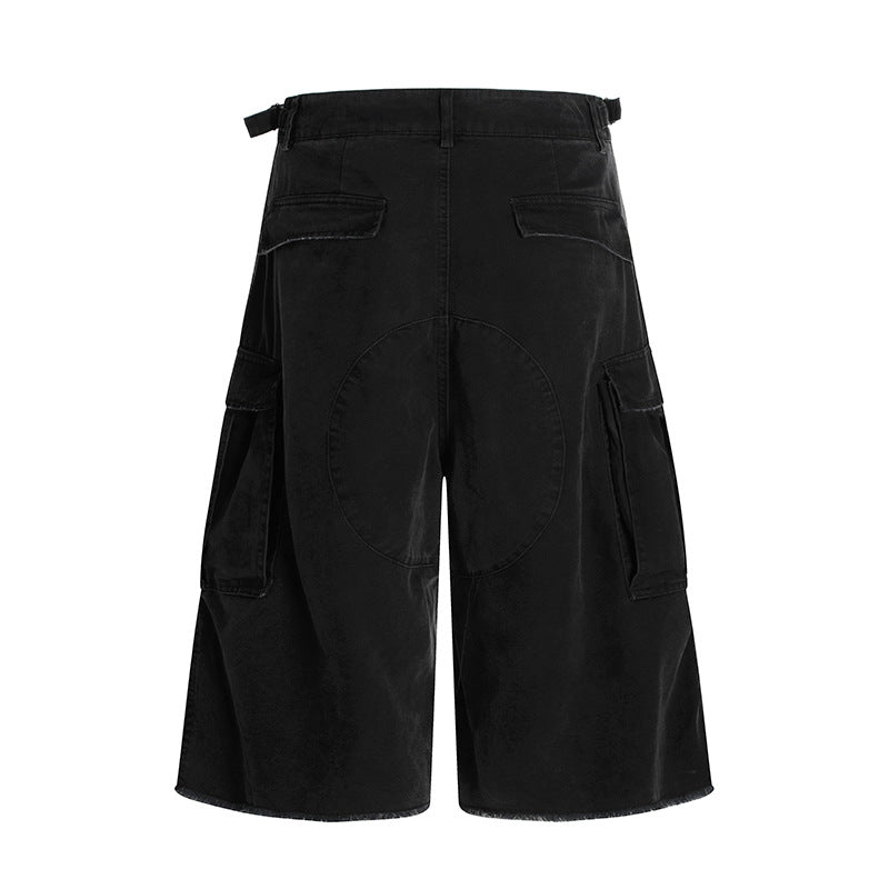 Wrinkled seven quarter jeans
