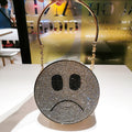 Diamond Smiling Face Evening Bag Women New Cute Alloy Metal Mini Circular Dinner Purse And Handbag