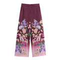Floral printed loose pants