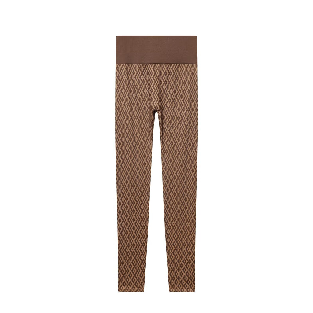 Skiing Series Warm T-shirt Tight Pants Set