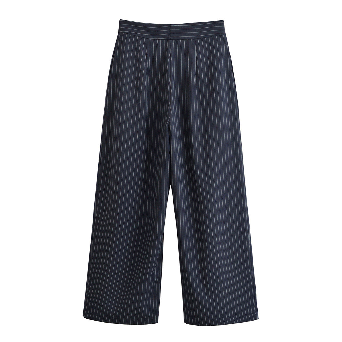 Striped wide leg pants