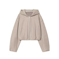 New Women's Fashionable Soft Hooded Jacket Outerwear Soft High-Waisted Pants