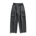 Men's double three-dimensional pocket jeans