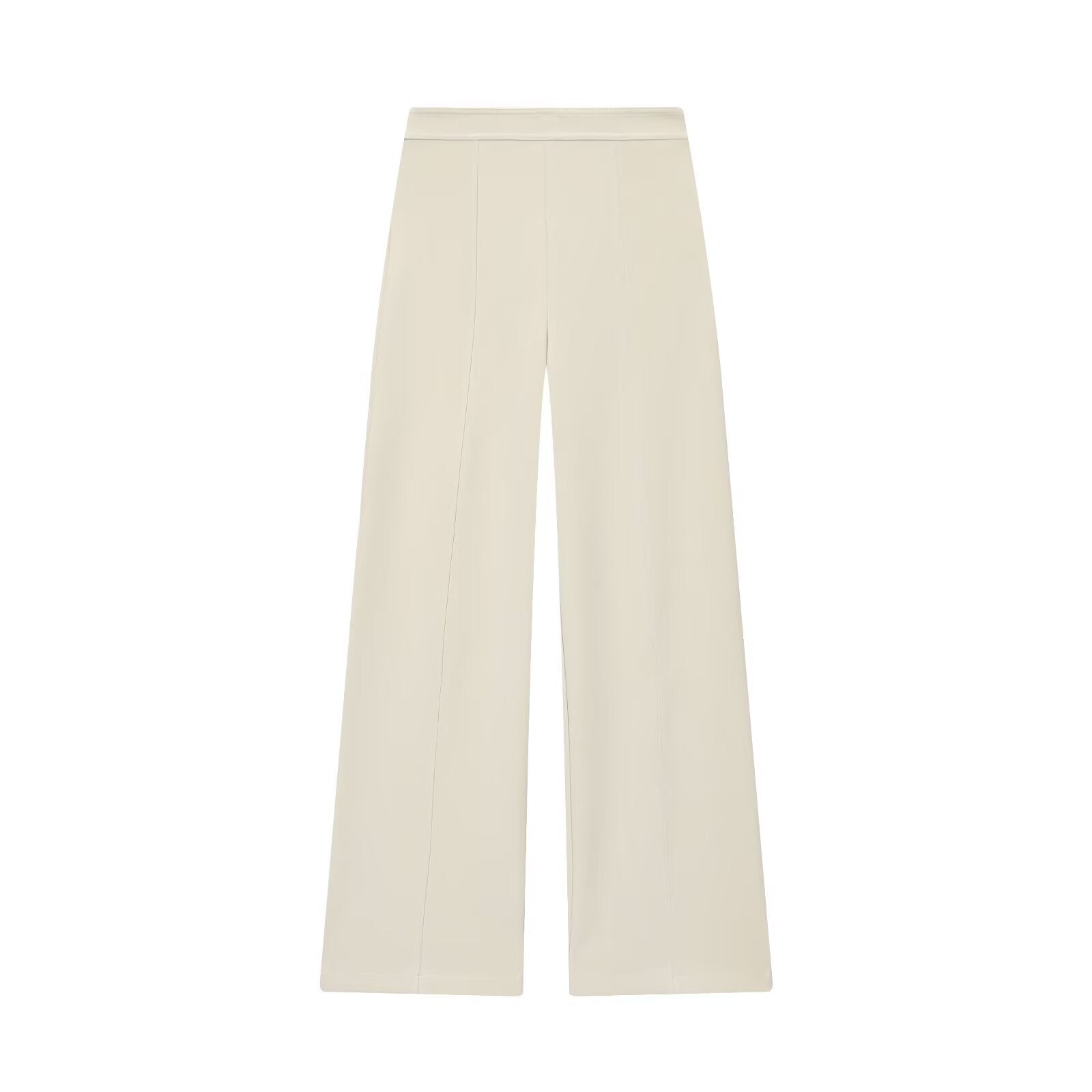 Asymmetric top+straight leg pants women's clothing