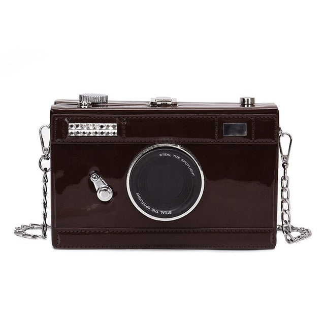 Fashion Camera Shape Clutch Shoulder Bag for Women 2019 luxury handbags Personalized Design Ladies Casual Messenger Bag Purse