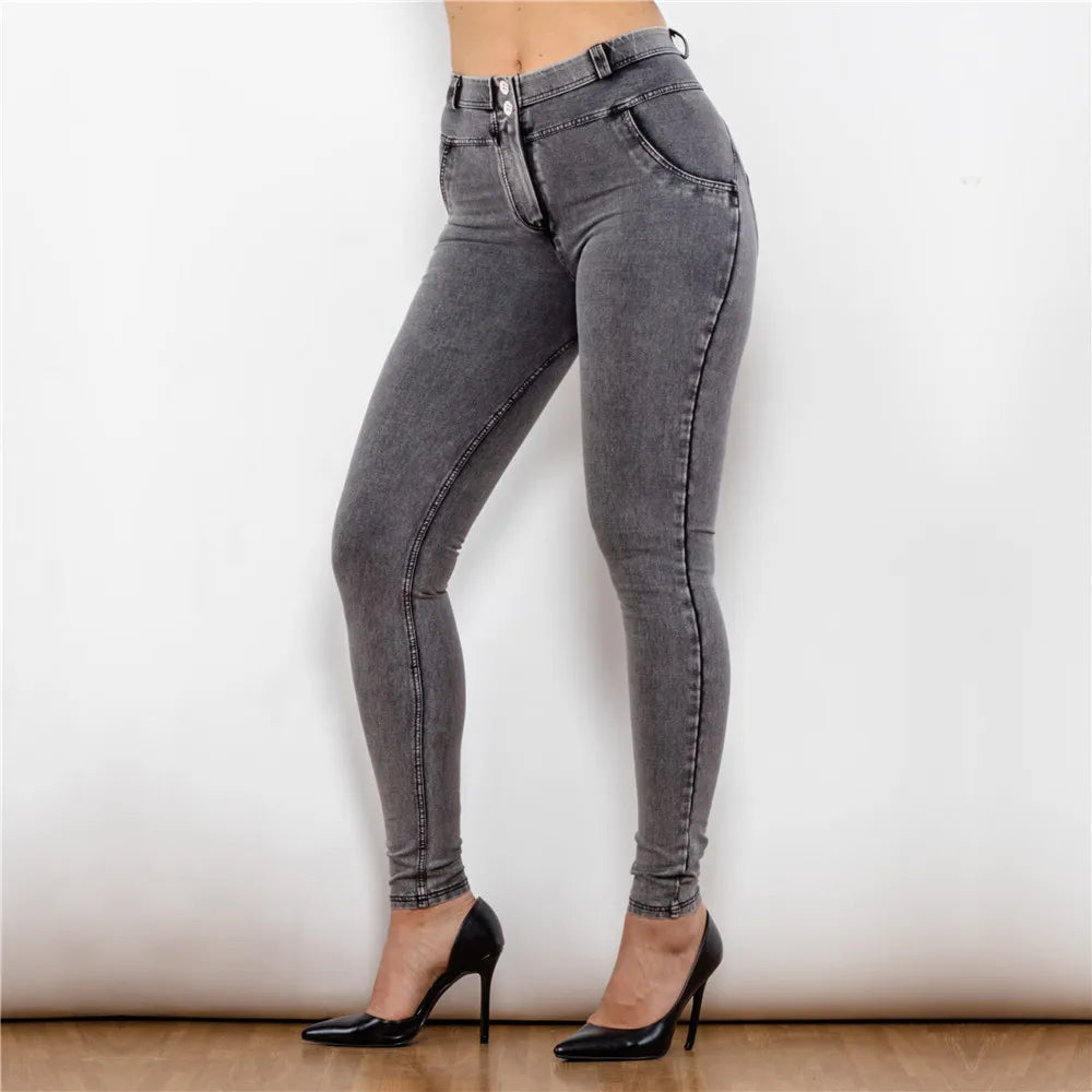 Shascullfites Melody Lifting Jeggings Butt Lift Jeans Denim Push Up Jeans Women's Pants Female Clothing Streetwear