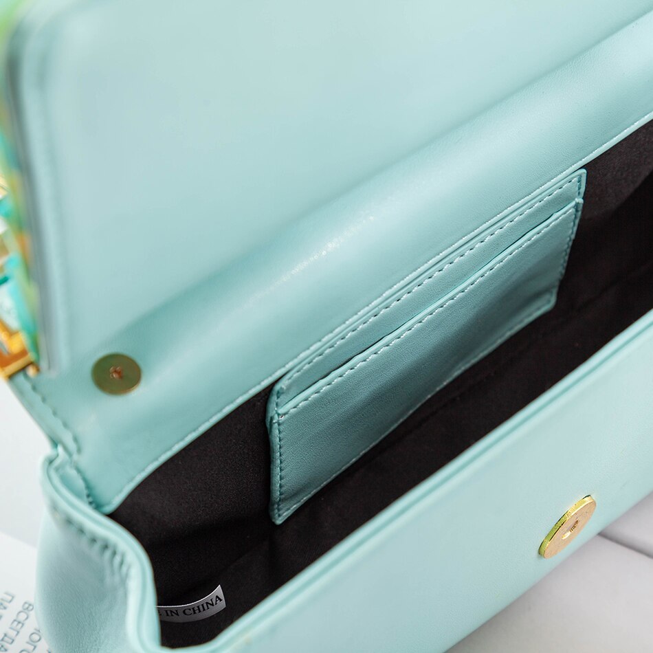 Natural Shell Shoulder Bags Women New Elegant Luxury Designer Handmade Square Sequin Underarm Bags Wedding Purses For Bride