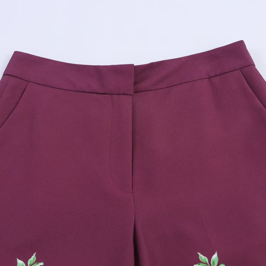 Floral printed loose pants