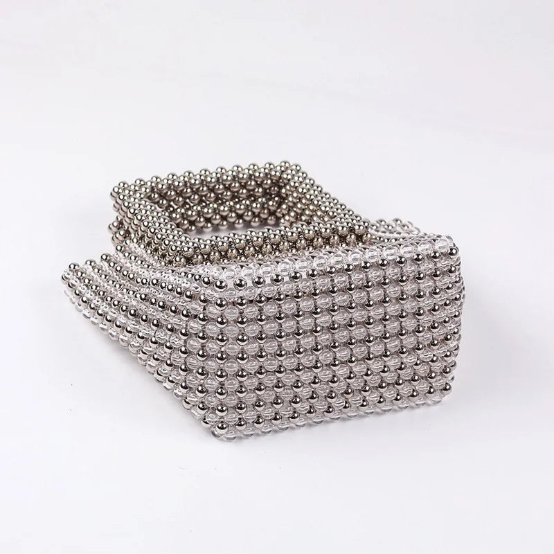 Women Summer Fashion Top-handle Ladies Party Dinner Evening Handmade Exquisite Purses and Handbags