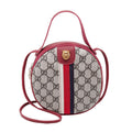 Women Shoulder Bags Tiger Head PU Leather Handbags Bags Ladies Party Fashion Round Popular Shape Printing Girls Crossbody Bag