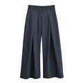 Striped wide leg pants