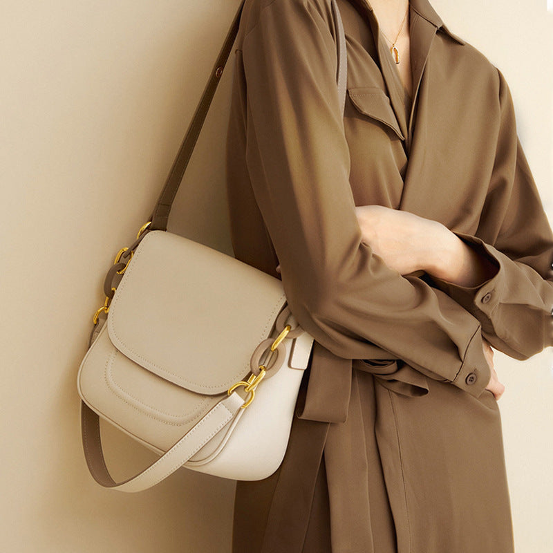 Autumn And Winter New Underarm Bags Niche Women's Bags High Quality All-Match Trendy Texture One-Shoulder Messenger Bags Saddle Bag
