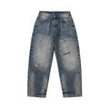 Pants Men Straight Leg Streetwear Style Casual Jeans