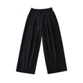 Grey suit pants with drawstring casual pants